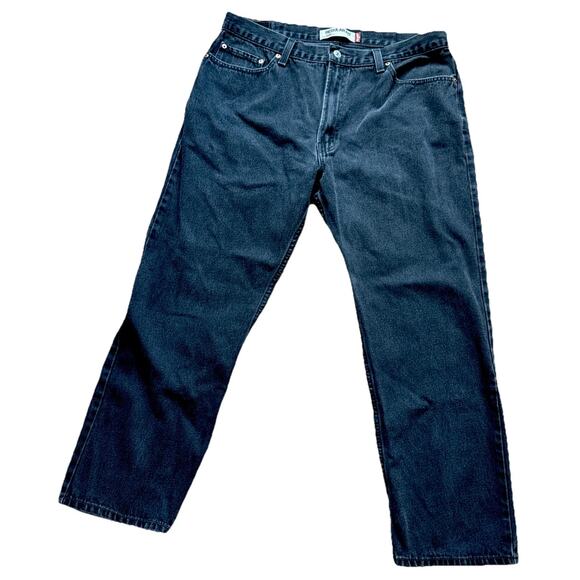 Levi's 505 Jeans Men's 40X30 Black Denim Regular Fit Straight Leg - Picture 2 of 5